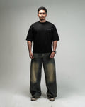 Oversized boxy fit basic BLACK t-shirt